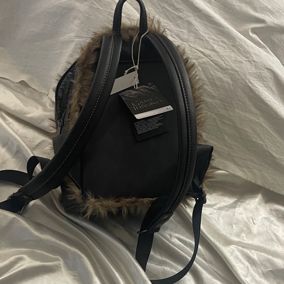 Loungefly Game of Thrones Faux Fur Backpack - Picture 2 of 7